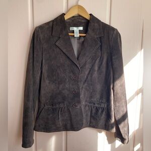 Pursuits ltd. Brown Suede Women's Jacket Sz medium